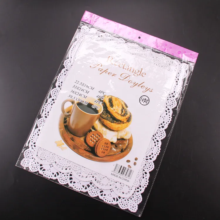 Cake Paper Paper Lace Doilies Combo Pack Rectangle Bakery Board Paper Doily  Mat Decoration Paper Liner Pack 4 Size Assorted From Meow, $1.99